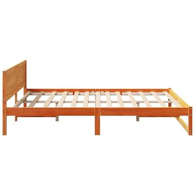 Bedframe Wasbruin 150 x 200 cm Massief grenenhout