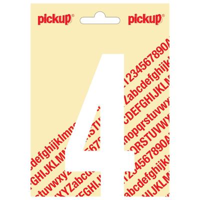 Deco cijfer 4 nobel wit 120 mm Pickup - Pickup Deco cijfer 4 nobel wit 120 mm Pickup - Pickup