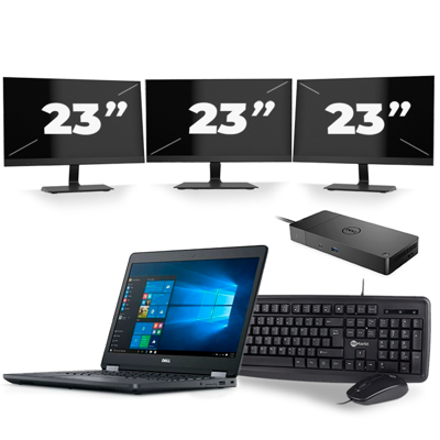 Dell Latitude E5470 - Intel Core i5-6e Generatie - 14 inch - 8GB RAM - 256GB SSD - Windows 11 + 3x 23 inch Monitor Dell Latitude E5470 - Intel Core i5-6e Generatie - 14 inch - 8GB RAM - 256GB SSD - Windows 11 + 3x 23 inch Monitor