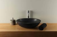 Waskom natuursteen basaltsteen BAS-019zk 50 cm - thumbnail