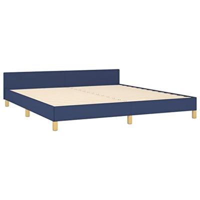 Bedframe zonder matras stof blauw 180x200 cm