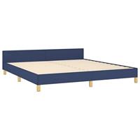 Bedframe zonder matras stof blauw 180x200 cm - thumbnail