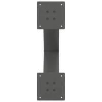 Eettafelpoten 2 st X-vormig 50x(72-73) cm staal antraciet - thumbnail