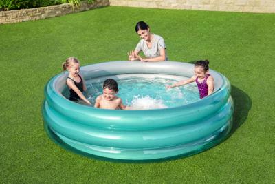 Bestway Familiezwembad Rond Metallic 201cm