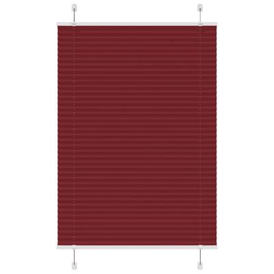 Pliss rolgordijn 95x100 cm stofbreedte 94,4 cm bordeauxrood