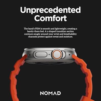 Nomad Rocky Point horlogeband / natural hardware 45/46/49mm - Magma Nomad Rocky Point horlogeband / natural hardware 45/46/49mm - Magma