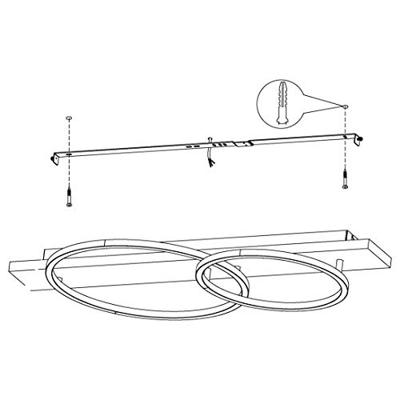 Eglo Led plafondlampBoyal met hout - 99408