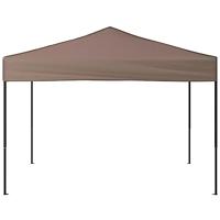 Partytent inklapbaar 3x3 m taupe - thumbnail
