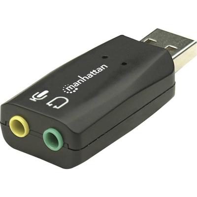 Manhattan Hi-Speed USB 3-D Audio Adapter 2.1 Externe geluidskaart Externe koptelefoonaansluitingen Manhattan Hi-Speed USB 3-D Audio Adapter 2.1 Externe geluidskaart Externe koptelefoonaansluitingen