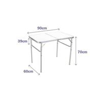 Vouwtafel Marbueno Wit 90 x 70 x 60 cm - thumbnail