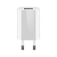 USB-A-adapter - USB-A-lader - 1 poorts - Slim - 1000mA - Wit - thumbnail