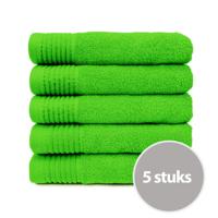 The One Handdoek 450 gram 50x100 cm Lime (5 stuks) - thumbnail