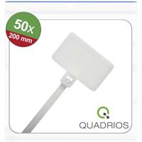 Quadrios 25CA581 25CA581 Kabelmarkering Markeringsvlak: 25 x 15 mm Wit 50 stuk(s) - thumbnail
