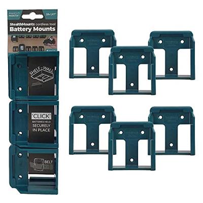 StealthMounts batterijhouders (6x) blauw - voor Makita 18V accu's StealthMounts batterijhouders (6x) blauw - voor Makita 18V accu's