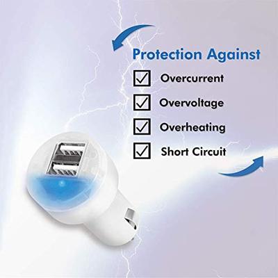 LogiLink neu USB-oplader 10.5 W 2x USB-A Wit Auto