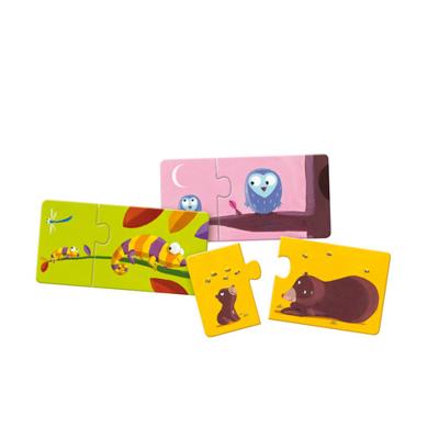 Puzzel duo Mama en Baby DJECO multi-gekleurd