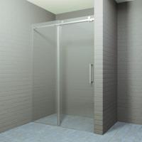 Nisdeur Boss & Wessing Rollo Schuifdeur 120x200 cam 8 mm Inclusief Stabilisatie Nano Glas RVS Look Boss & Wessing - thumbnail