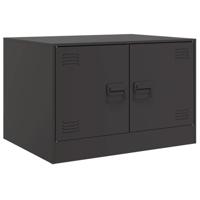 Salontafel 67x50x44 cm staal zwart - thumbnail