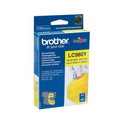 Brother Inktcartridge LC-980Y Origineel Geel LC980Y