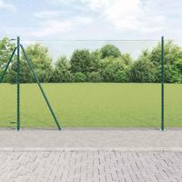 VidaXL Afrasteringspaal groen 10 x 1,5 m (13 mm gaas) staal en pvc - thumbnail