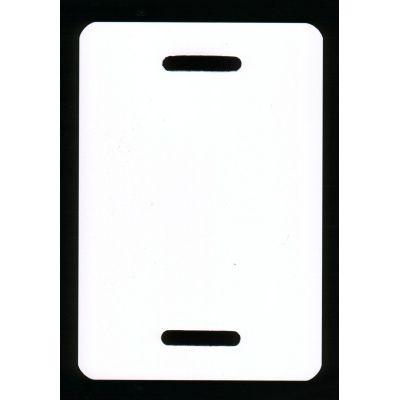 PVC-labels 150x270 mm wit 2 band-sleuven