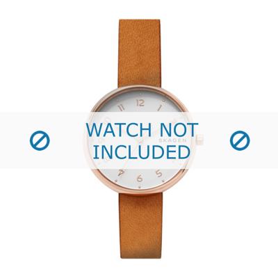 Horlogeband Skagen SKW2624 Leder Cognac 14mm Horlogeband Skagen SKW2624 Leder Cognac 14mm