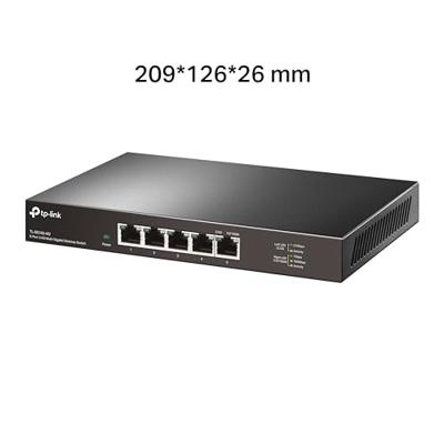 TP-Link TL-SG105-M2 5× 2.5 Gigabit poorten Ethernet LAN switch (plug-and-play, metalen behuizing, QoS, IGMP-Snooping, ideaal voor 2.5G NAS, server, gaming-computer, WiFi 6 AP, 4K-video), zwart