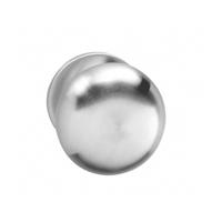 Knop Paddenstoel vast op rozet verdekt 4mm RVS - thumbnail