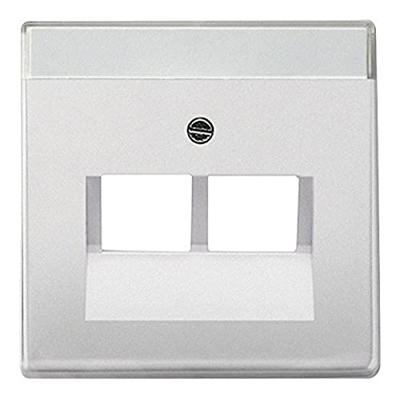 Busch-Jaeger 2CKA001710A3764 UAE-, IAE-, ISDN-contactdoos Afdekking Puur RVS RVS 1 stuk(s)