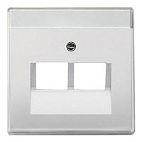 Busch-Jaeger 2CKA001710A3764 UAE-, IAE-, ISDN-contactdoos Afdekking Puur RVS RVS 1 stuk(s) - thumbnail