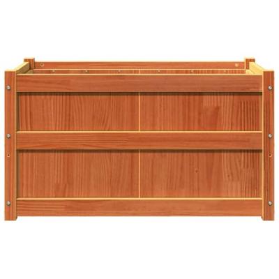 VidaXL Plantenbak 90x50x50 cm massief grenenhout wasbruin