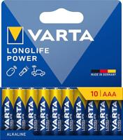 VARTA Longlife Power, Alkalinebatterij, AAA, Micro, LR03, 1,5V, 10+10-pack - thumbnail