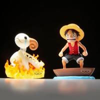 One Piece WCF Log Stories PVC Statue 2-Pack Luffy & Going Merry 8 cm - thumbnail