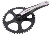 Miranda Crankstel 46t beta 1+ voor 3/32" ketting - aluminium - zwart - thumbnail