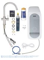 Bruisendwater Keukenkraan GROHE Blue Home Duo Starterkit Chilled en Sparkling Water C Uitloop RVS Look - thumbnail