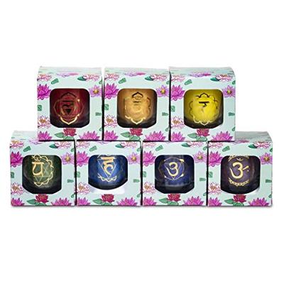 Set van 7 Chakra Votief Geurkaarsen in Geschenkdoos