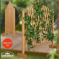 Opvouwbaar Plantenrek Bruin 200x107cm - thumbnail