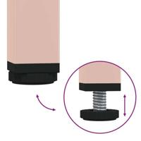 Hoge kast 68x39x103,5 cm staal roze - thumbnail