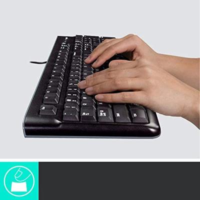 Logitech MK120 Desktop (Qwerty) Toetsenbord Zwart