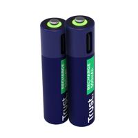 Trust Via USB-C oplaadbare AAA-batterijen (2 stuks) Batterij Blauw - thumbnail