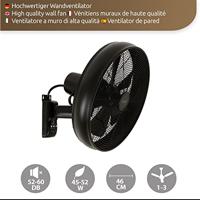 Beacon Zwarte wandventilatorBreeze Wall Fan Ø 46cm - 213124EU - thumbnail