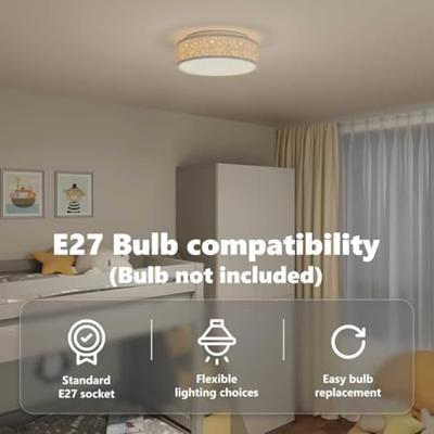 VidaXL Plafonnière met schijnwerpers grijs 38 x 38 x 13,5 cm stof