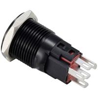 TRU COMPONENTS TC-12647444 Druktoets 250 V/AC 3 A 1x uit/(aan) IP65 Groen Moment Aluminium (geëloxeerd) 1 stuk(s) - thumbnail