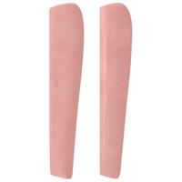 Boxspring met matras fluweel roze 100x200 cm - thumbnail