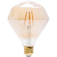 LED Lamp E27 Fitting 4W - Warm Wit 1800K Amberkleurig - Aigi Glow Diamond - thumbnail