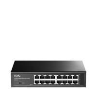 Cudy GS1016 Unmanaged Gigabit Switch voor bedrijven (16 poorten, automatische detectie, 1000 Mbit/s, prestatieoptimalisatie, plug and play), zwart - thumbnail