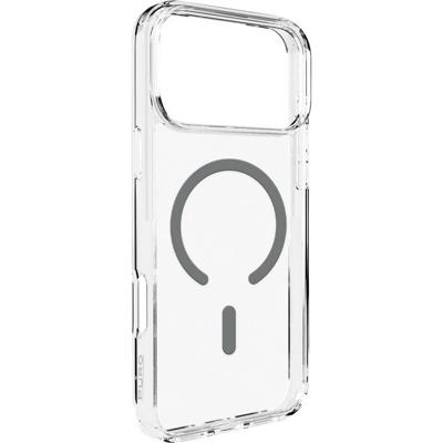 Puro Cover Apple iPhone 17 Pro Transparant, Grijs MagSafe compatible