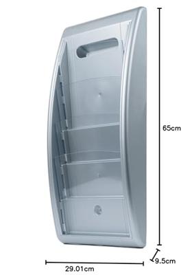 Paperflow Quick Blick 4061-35 Folderhouder Aluminium DIN A4 Aantal vakken 4 N/A 1 stuk(s) (b x h x d) 290 x 650 x 95 mm
