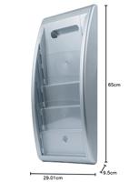 Paperflow Quick Blick 4061-35 Folderhouder Aluminium DIN A4 Aantal vakken 4 N/A 1 stuk(s) (b x h x d) 290 x 650 x 95 mm - thumbnail