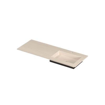 INK Post Wastafel keramische slab envelop bak rechts met 1 kraangat 120x45x1 Travertin mat INK Post Wastafel keramische slab envelop bak rechts met 1 kraangat 120x45x1 Travertin mat